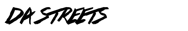 Da Streets font preview